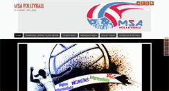 Desktop Screenshot of msavolleyball.com